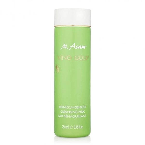 M. Asam Vino Gold Cleansing Milk – Gentle Facial Cleanser removes makeup & targets impurities, Face Wash with Vitamin E & F – nourishes with moisture, facial care, 8.45 Fl Oz