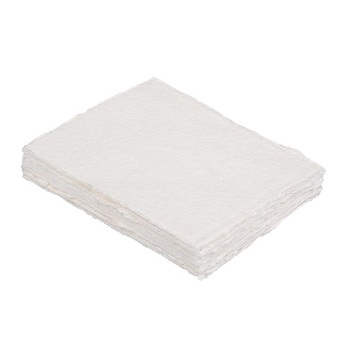 Watercolor Paper, 140lb(300gsm), 9X12 Inches, 25 Sheets,Handmade Deckle Edge Paper, Textured, Mixed Media, Cold Press Pad for Calligraphy, Sketching, Crafts and Painting