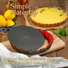 Patz&Patz Fluted Tart Pan with Removable Bottom - 9 in. Nonstick Carbon Steel pie pan With Crust Shaper Ring - for Pies, Tarts, and Quiche Baking Dish