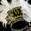 BinaryABC Happy New Year Headband Tiara,New Year Hair Accessories,New Year Eve Party Favors,2Pcs
