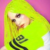 Fluorescent Green Micro Braided Wigs for Women Long Mint Green Yellow Lace Front Wigs Realistic Braids Synthetic Wigs Best Twist Box Braided Wigs Natural Hairline Glueless Hair Cosplay Custome 28"