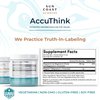 Sun Coast Science Sun Coast Sciences AccuThink - Patented Magnesium Brain - 2.64oz Memory Supplement Brain Health, Sleep, Mood Boost - Cognitive Support Supplement Magnesium Threonate Vitamin C