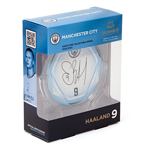 Signables Premium - Man City Erling Haaland - Digitally Autographed Sports Memorabilia - Small Signed Sports Collectible Figurines - Unique Football Figures