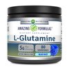 Amazing Formulas L-Glutamine Powder | Amino Acid Supplement | Non-GMO | Gluten Free | Made in USA (Blue Raspberry | 1.1 Lb)