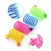 IUHKBH Cat Springs, 4 PCS Colorful Springs Cat Toys Interactive Cat Toy Plastic Coil Spiral Springs for Cat Kitten