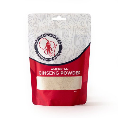 Dairyland Premium American Ginseng Powder 西洋参 - 8 oz Pack of Wisconsin Ginseng Root Powder - Non-...