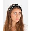 Wecoe 2 Pack Black White Knotted Headbands Rhinestone Pearl Headband For Women Girls Wide Headbands Non Slip Fashion Cloth Sparkly Diamond Beaded Headbands Hair Accessories For Women Girls Gifts