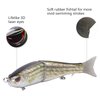 Bassdash SwimShad Glide Baits Jointed Swimbait Bass Pike Salmon Trout Muskie Fishing Lure,3-Pack