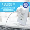 Lock Socket Charger Lock Compatible w/Anker Nano Pro USB C Charger Block, 20W Anker 511 Charger Nano Pro Outlet Charger Lock w/Security Screw Anti-Theft & Tug-Proof Lock System to Prevent Unplugging