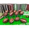 GiftExpress 12pc 4” Touchdown Printed Foam Football Stress Balls, Small Sport Balls, Game Day Party Favor Toy, Football Party Supplies and Gift Bag Stuffer, Small Touchdown Foam Football