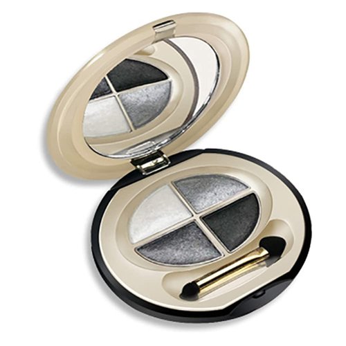 EyeShadow 4 Colors Eyelid Color Waterproof Eye Shadow Makeup Metallic Luminous Perfect Shades Eyeshadow Palettes (Gray Tone 01#)