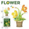 ALITTDRE Flowers Building Blocks Sets, Office Home Decor Bonsai, Micro Flower Toys Building Set, Gifts for Mothers, Valentines, Birthdays, Adult & Kid (Corn Popp-y)