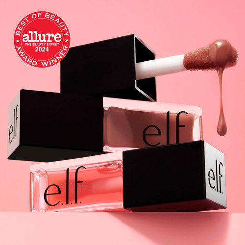 e.l.f. Glow Reviver Lip Oil, Nourishing Tinted Lip Oil For A High-shine Finish, Infused With Jojoba Oil, Vegan & Cruelty-free, Pink Quartz