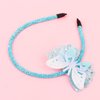 YARIEW Butterfly Headband, 4 Pcs Glitter Sequins Hairband for Girls, Non Slip Fairy Headbands for Little Girl Hair Accessories, Cute Headband for Butterfly Birthday Party Decorations Gifts