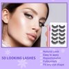 Akara 5 Pairs Wispy Lashes, Faux Mink Lashes Natural Look, Fluffy Volume Soft False Eyelashes,100% Handmade 3D Lashes Kit Cat Eye Lashes