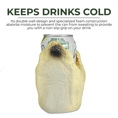 Rivers Edge Products Can Coozie, Insulated Foam Can Cooler, Fishing Coozy for 12 Oz Soda or Beer Cans, Giftable Drink Sleeve for Camping or Surfing, Alligator