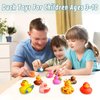 HugOutdoor 50Pcs Assortment Mini Rubber Ducks, Kids Baby and Toddler Bath Toys, Summer Pool Beach Activities Floater Rubber Tiny Duck in Bulk Toys, Christmas and Birthday Gifts