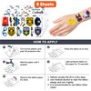 Police Officer Tattoos Temporary Theme Birthday Party Decorations Favors Supplies Decor Cute Tattoo Stickers 8 Sheets 96 PCS Gifts for Kids Girl Boy Classroom Rewards Prizes Carnival Christmas