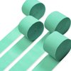 PartyWoo Crepe Paper Streamers 4 Rolls 328ft, Pack of Mint Green Crepe Paper for Party Decorations, Wedding Decorations, Birthday Decorations, Baby Shower Decorations (1.8 Inch x 82 Ft/Roll)
