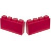EverBlock 12' x 3' Line Half Plastic Modular Block Bulk Pack | Giant Building Blocks | Easy to Connect & Reuse | Indoor & Outdoor Use | Build Displays & Structures | Red
