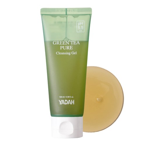YADAH Green Tea Pure Cleansing Gel, 3.4 Fl Oz - pH Balanced Foaming Gel Cleanser Formulated with ...