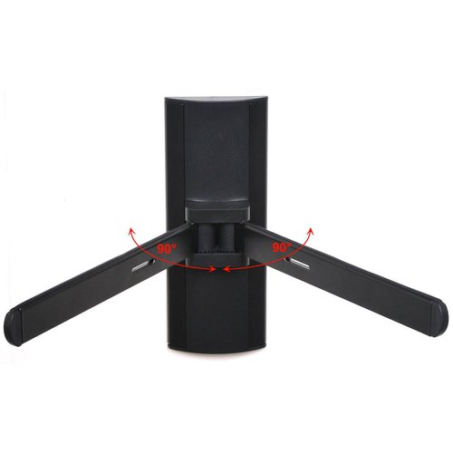 VideoSecu Adjustable AV Shelf Wall Mount Bracket for DVD Player Receiver VCR DVR Cable Box or Other Audio Component - Under TV Bracket MA1