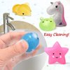 LUDILO Mochi Animal Squishies Toys 2nd Generation Glitter Mochi Squishy 28pcs Kawaii Mini Squishies Party Favors for Kids Stocking Stuffers Class Prizes Valentines Birthday Gifts Stress Relief Toy