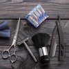 Barber Straight Razor Straight Edge Shaving Razor Manual Shaver with Neck Duster Brush and 40 Pieces Double Edge Blades for Hair Salons