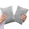 1 MIDDLE ONE 2 Pack Small Pillow, Memory Foam Mini Pillow 11 X 7 Inches for Travel, Sleeping, Nap and Neck, Knee, Lumbar Support, Tiny Pillow Cushion for Pet, Dogs (Grey)