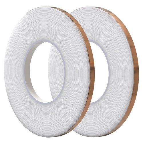 Kraftex Copper Tape [1/4 Inch x 108ft, Pack of 2]. Copper Tape Conductive Adhesive use as Copper Foil Tape for Stained Glass, Copper Tape for Slugs, Copper Shielding Tape for Guitars or Faraday Tape.
