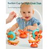 5-in-1 High Chair Toy with Suction Cups Spinner Montessori Toys for Toddler 1-3 Year Old-Fine Motor Infant Tray Sensory Travel Toys for Baby 6-12-18 Months Boy Girl Newborn Birthday Gift