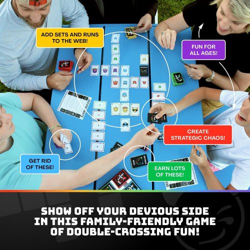 Don’t Cross Me - A Family Card Game for Adults, Teens & Kids (8-12) Who Love Patterns, Crowns and Strategy | Family Board Game Night Fun for Every Life Phase! 10-15 Minute Rounds (2-5 Players)