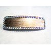 Generic Metallic gold and silver hand painted crystal hair clip clamp barrette