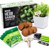 REALPELATED Indoor Herb Garden Kit 10 Non-GMO Herbs- Window Herb Garden Kit with 10 Reusable Pots, Herbs, Drip Trays, Soil Discs - Window Plant Growing Kit - Kitchen Herb Garden Kit Herb Garden Gift