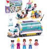 Friends Truck Building Sets for Girls 6-12, Hospital Mobile Nursing Car Toys Building Kit with 5 Minifigures, Compatible with Lego Friends, Educational Ambulance Toy Gift for Boys Girls, 477 PCS