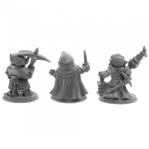 Reaper Deep Gnome Adventurers Miniature Figure 25mm Heroic Scale Bones USA Miniatures