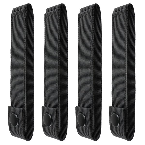 WYNEX Molle Strap 6 inch, Tactical Molle Strap Molle Webbing Straps Attachment Snap Strap Nylon Thumb Snap Straps 4 Packs