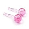 Zoe Ayla Ice Globes, 2 pcs - Face Ice Roller for Relaxing and Reducing Fine Lines - Tightening and Depuffing Skin - Ideal for Tired Eyes - Travel Sized Facial Massager with Cute Sparkles