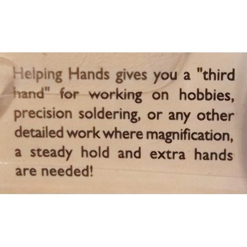 1 X Helping Hands with Magnifying Glass and 2 Adjustable Clips