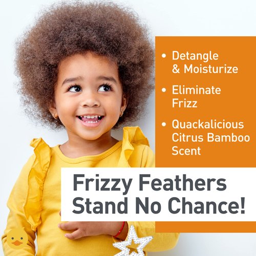 FuzzyDuck Detangle & Leave-in Conditioner for Fine, Thick, Wavy, Curly & Kinky-Coily Natural hair, Anti Frizz Curl Moisturizer, Definer & Lightweight Curl Enhancer w/Aloe, great for Dry Hair, 8oz
