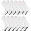 Men's Women Diabetic Loose Top Therapeutic Anti Slip Non Skid Gripper Soft Cotton Full Cushioned Crew Socks (US, Numeric, 9, 11, Regular, Regular, White - 12 Pair)