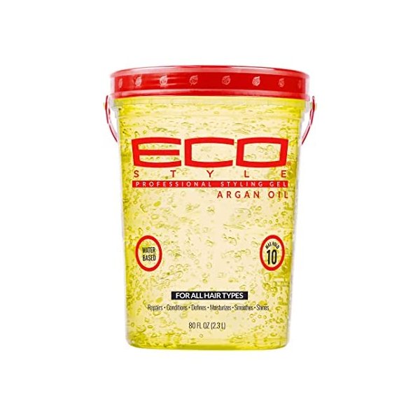 Eco Style Professional Styling Gel Argan Oil Max Hold 80 Fl Oz (Pack of 2)