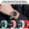 FitTurn 6pack Bands Compatible with IP67 Waterproof Sports Tracker Watch Replacement Soft Straps Silicone Watch Band Strap with Quick Release Pins for IP67 Fitness Watch Activity Tracker (SixColors)