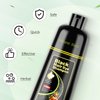 KAISASA Black Hair Dye Shampoo 3 in 1，Argan Natural Herbal Hair Color Shampoo Covers Gray Hair for Women and Men (16.9 fl.oz Black)