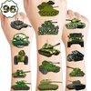 100 PCS Tank Military Temporary Tattoos Themed Birthday Party Decorations Favors Supplies Decor Army Camo Camouflage Soldier Tattoo Stickers Gifts For Game Boys Girls Classroom School Prizes Christmas