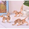 (5pcs) Animal Wood Puzzles Adult, 3D Wooden Puzzles Set, Exquisite DIY Model Craft kit, Artwork Set Waiting to be Painted