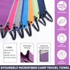 SYOURSELF 2 Pack Microfiber Camping Towel, Quick Dry Towel, Soft Absorbent Compact Travel Gym Workout Sweat Towel for Beach Yoga Swim Travel Camping Hiking Backpack Essentials (XL:72"x32"+12"x24")