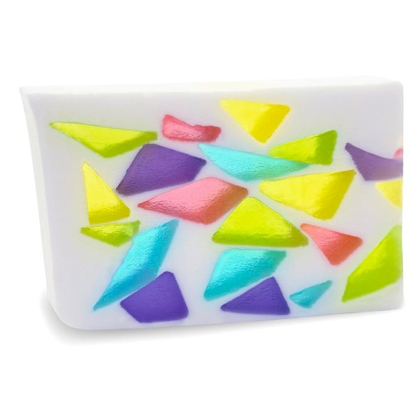 Primal Elements Glycerin Bar Soap | Helps All Skin Types, Sensitive, Oily & Dry Skin | NO PARABENS, VEGAN, GLUTEN FREE, 100% VEGETABLE BASE - (Stained Glass)