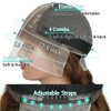Jreitsere 24 Inch Chocolate Brown Lace Front Wigs Human Hair Body Wave #4 Colored 13x6 HD Lace Wig Lace Front Human Hair Pre Plucked with Baby Hair 180% Density