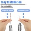 Mesee 30 Pieces Nail Drill Bits Kit, Diamond Cuticle Clean Nail Bit Manicure Pedicure Cuticle Acrylic Gel Nail Polish Rotary Burrs for Electric Nail File Machine